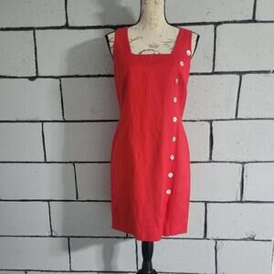 BUNDLE SALE!  NWOT SPIEGEL Red Dress w/ buttons Sz 6